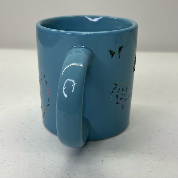 the unemployed philosophers guild Continent Map Blue Ceramic Mug - Coffee - Tea - Picture 2 of 8